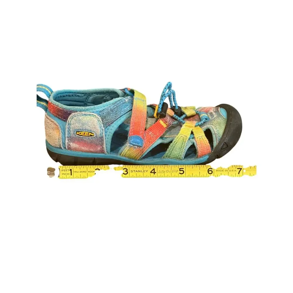 KEEN Kids Seacamp II CNX Waterproof Water Sandals Size 11 Kids‎ Vivid Tie-Dye